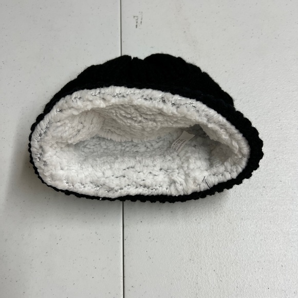 Black Knit Beanie - Picture 2 of 3